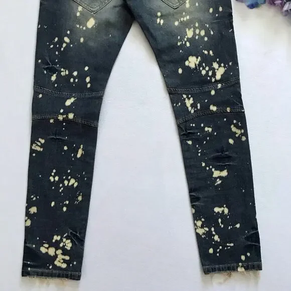 Decibel NWT Distressed Medium Wash Skinny Jeans Men 34 - Picture 8 of 11